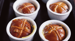 Hot Cross Bun–&-Butter Puddings